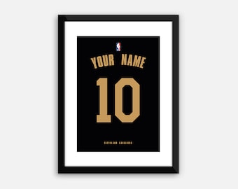 Custom Basketball Jersey, Cleveland Cavaliers Jordan. Digitaldruck, Sofort Download, Poster, Kunst, Wandkunst. Wählen Sie Name & Nummer