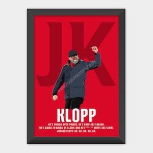 Jurgen Klopp Liverpool poster print art