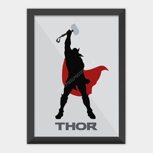 Thor Hammer poster print art