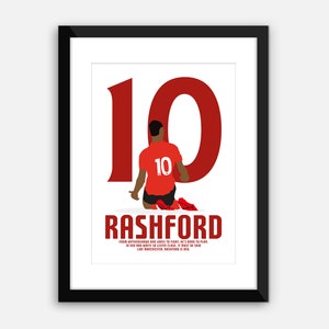 DIGITAL: Marcus Rashford, Man United. Instant Download, Digital Print, Poster, Art, Gift, Wall Art.