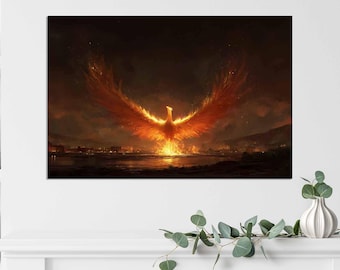Phoenix of the Night 8x12 Art Print - Etsy