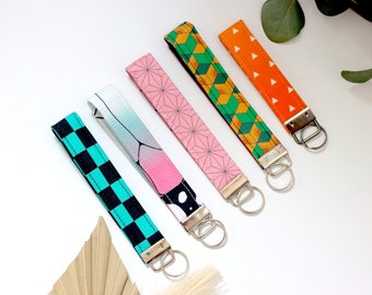 Demon Slaying Keychain Fobs | Gift Ideas | Personal