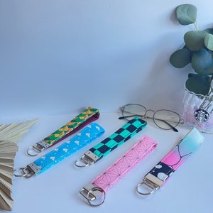 Canvas Demon Anime Keychain Fobs | Gift Ideas | Personal