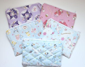 Everyday Zippered Pouch / Personalized Embroidery / Gifts / One-Sized Pouch