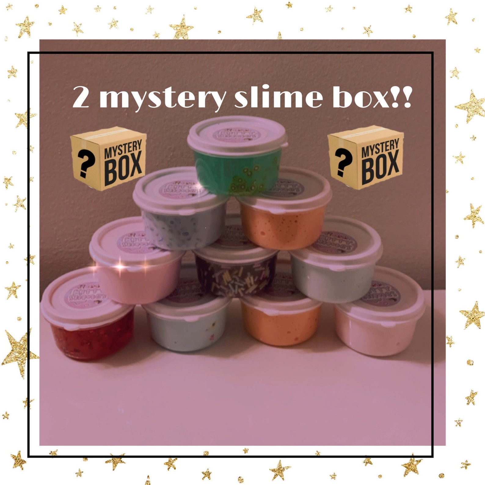 2 mystery slime box cloud slime clear slime fluffy Etsy
