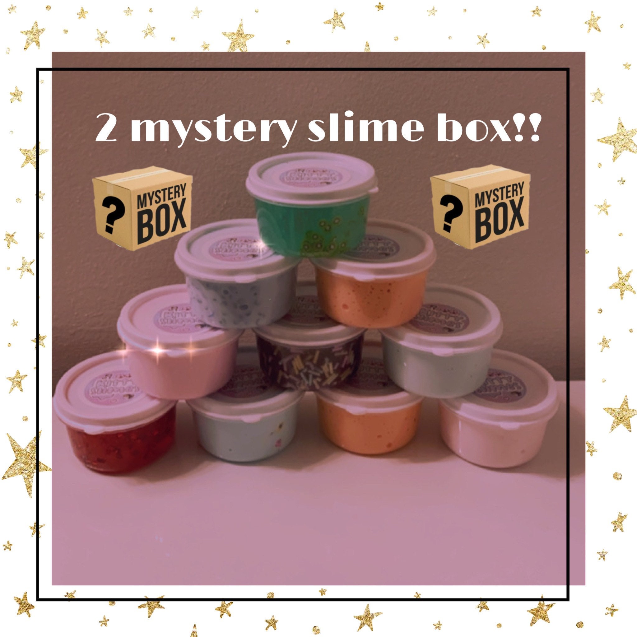 2 mystery slime box cloud slime clear slime fluffy Etsy