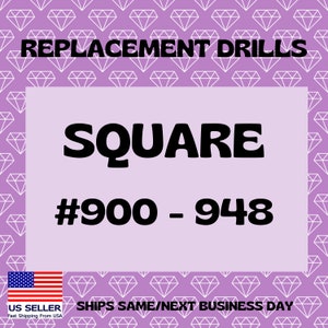 On SALE!! Diamond Painting Drills SQUARE DMC #900-948 Replacement 200 Per Pack Fast Shipping Same/Next Day Shipping Free Shipping Eligible