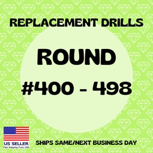 On SALE!! Diamond Painting Drills ROUND DMC #400-498 Replacement 200 Per Pack Fast Shipping Same/Next Day Shipping Free Shipping Eligible