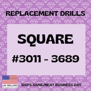 On SALE!! Diamond Painting Drill SQUARE DMC #3011-3689 Replacement 200 Per Pack Fast Shipping Same/Next Day Shipping Free Shipping Eligible