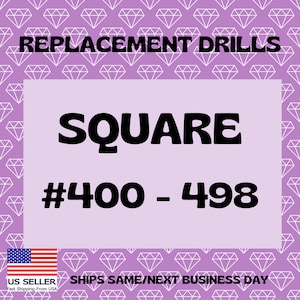 On SALE!! Diamond Painting Drills SQUARE DMC #400-498 Replacement 200 Per Pack Fast Shipping Same/Next Day Shipping Free Shipping Eligible