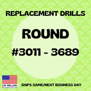 On SALE!! Diamond Painting Drills ROUND DMC #3011-3689 Replacement 200 Per Pack Fast Shipping Same/Next Day Shipping Free Shipping Eligible