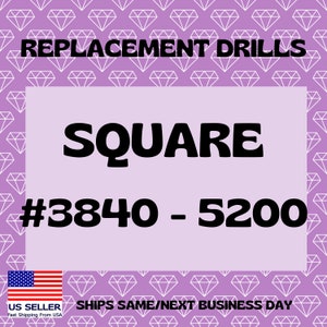 On SALE!! Diamond Painting Drill SQUARE DMC #3840-5200 Replacement 200 Per Pack Fast Shipping Same/Next Day Shipping Free Shipping Eligible