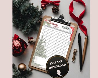 Organizzatore per la lista dei regali di Natale / Organizzatore per la lista dei regali di Natale (download digitale)