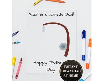 Impronta della mano per la festa del papà: regalo "Sei un buon partito" (download immediato)