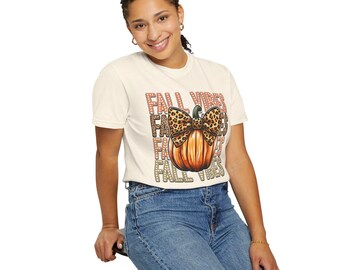 Maglietta Fall Vibes / Maglietta Comfort Colors / Maglietta unisex tinta in capo