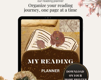 Pianificatore di lettura stampabile: Book Tracker (file PDF)