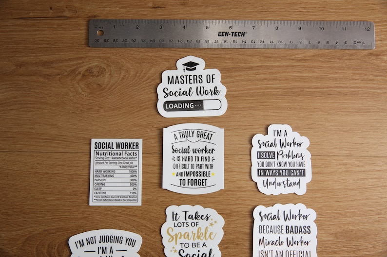 Ssw Sticker Social Worker Sticker Pack 1 - Etsy