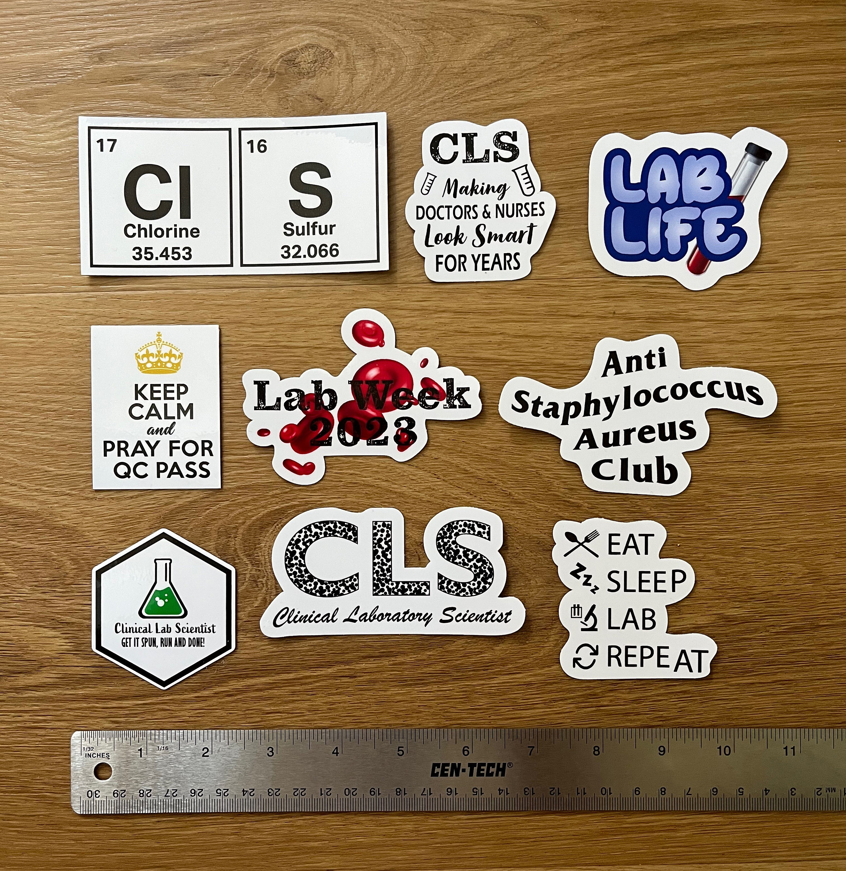 Clinical Laboratory Scientist Vinyl Sticker Pack - Etsy