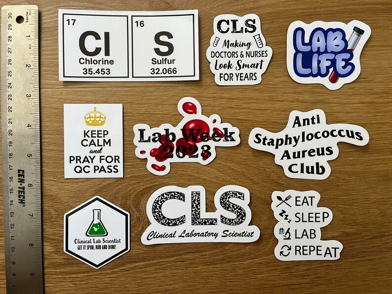Clinical Laboratory Scientist Vinyl Sticker Pack - Etsy