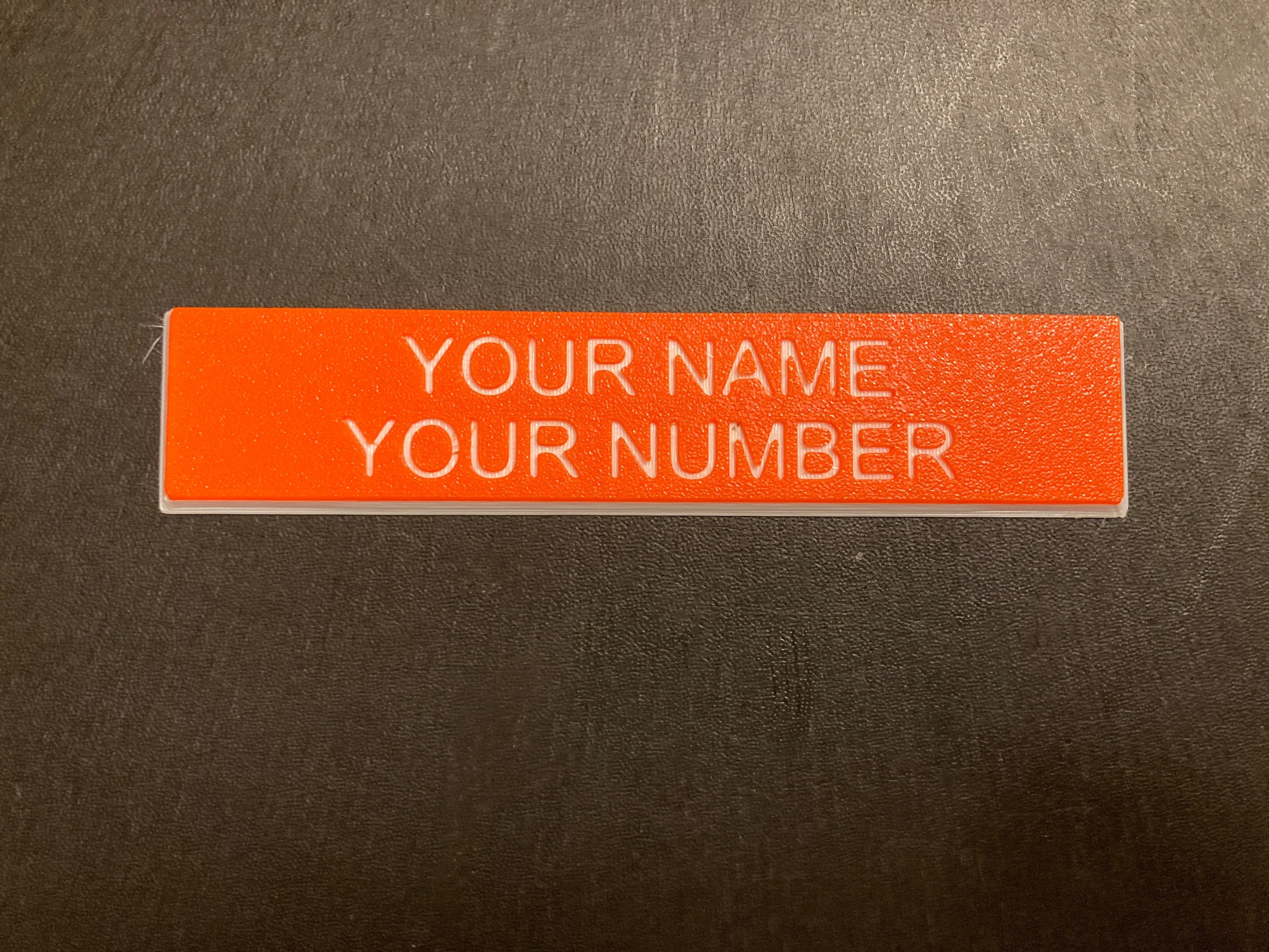 Customized name plate for Pelican 1510 and 1400 Etsy Nederland