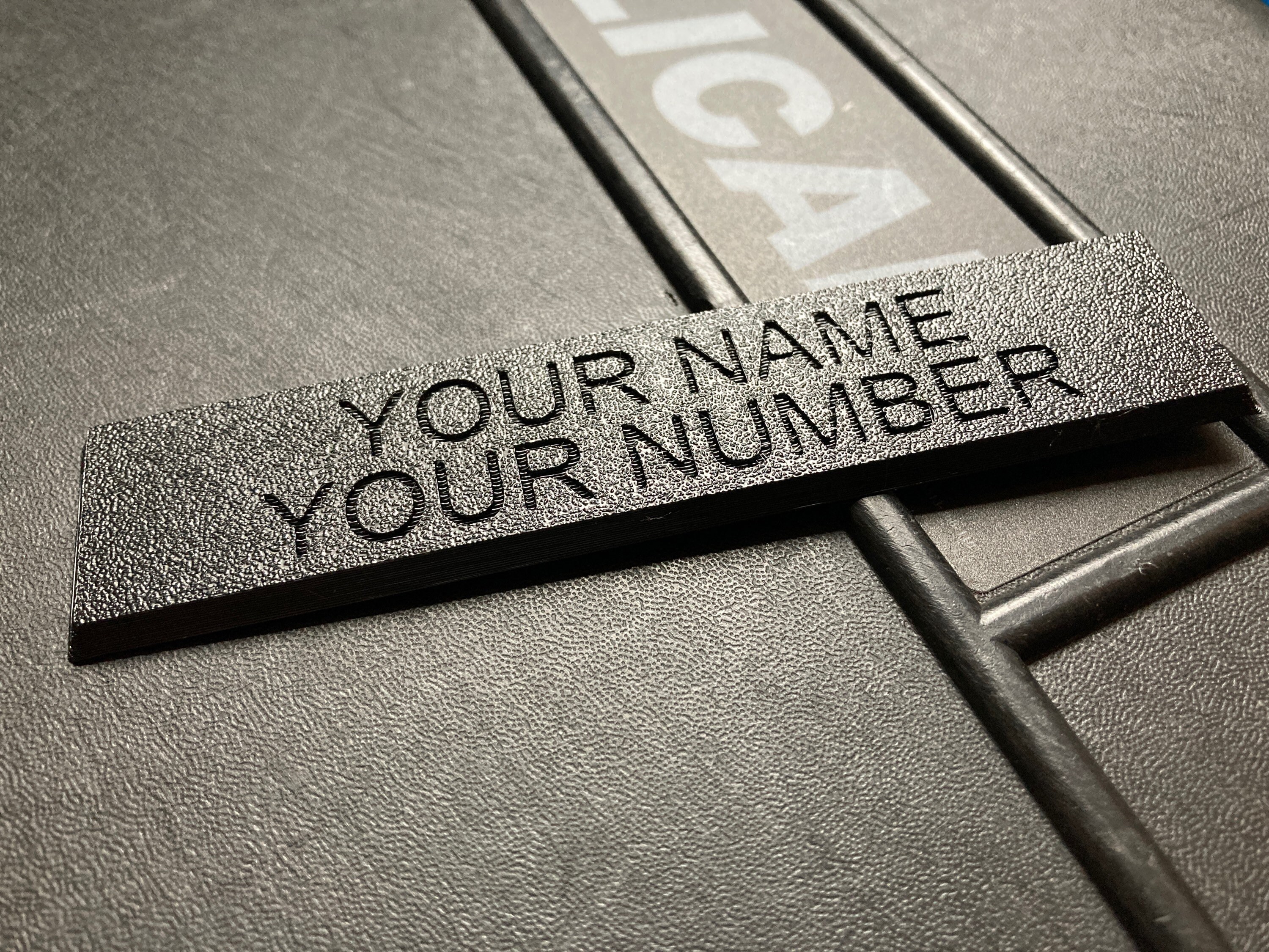 Customized name plate for Pelican 1510 Etsy