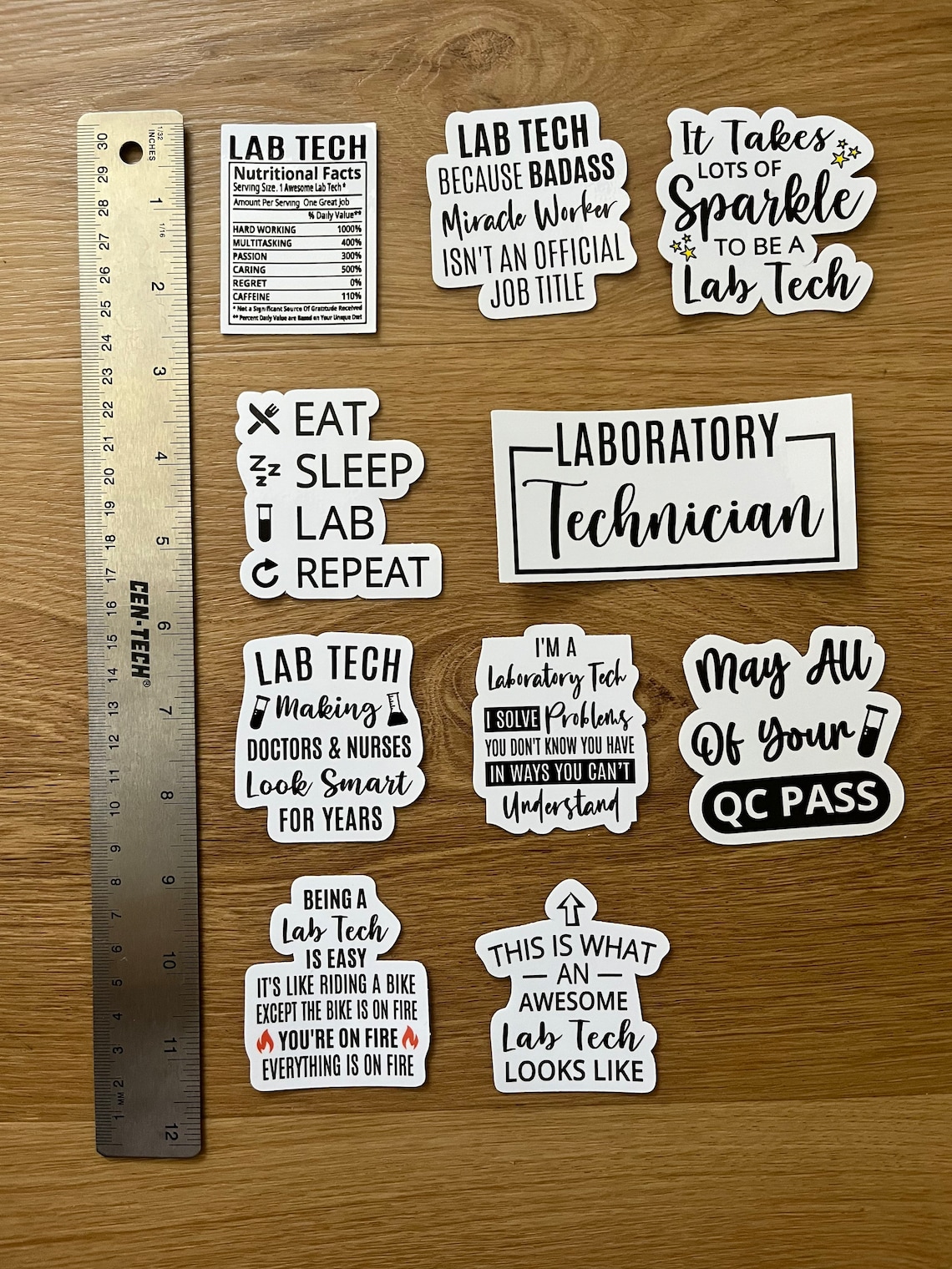 Lab Tech Vinyl Sticker Pack - Etsy