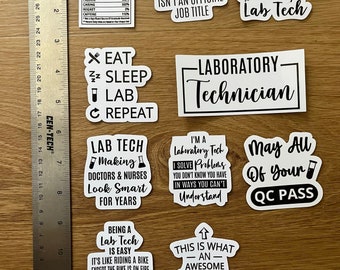 Lab Tech Vinyl Sticker Pack