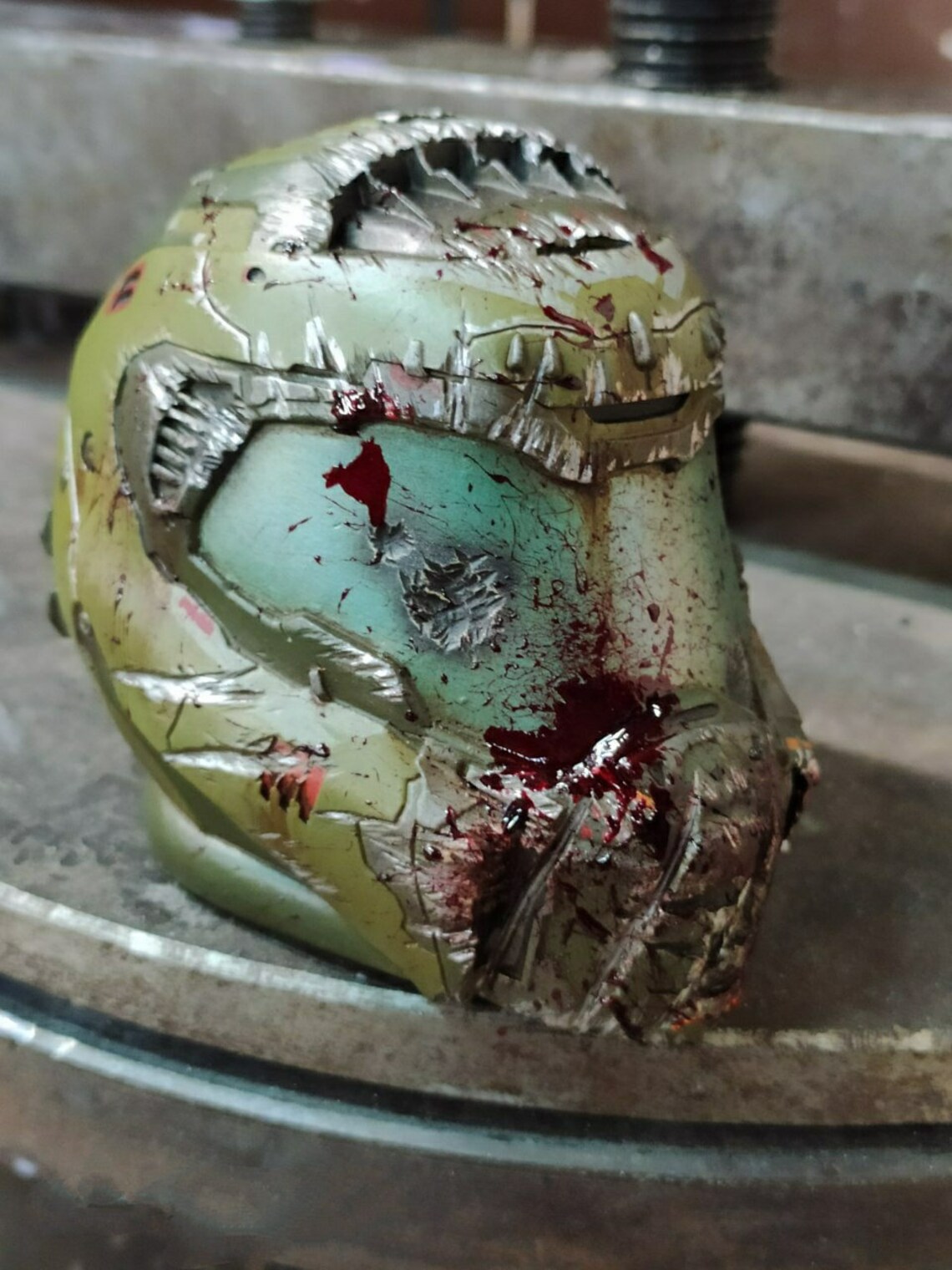 Doomguy helmet bloody version Doom Eternal DOOM slayer | Etsy