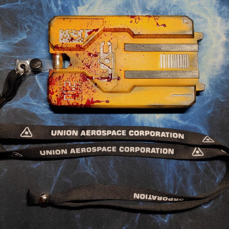 DOOM Eternal YELLOW Keycard Card Holder Exact Replica Etsy
