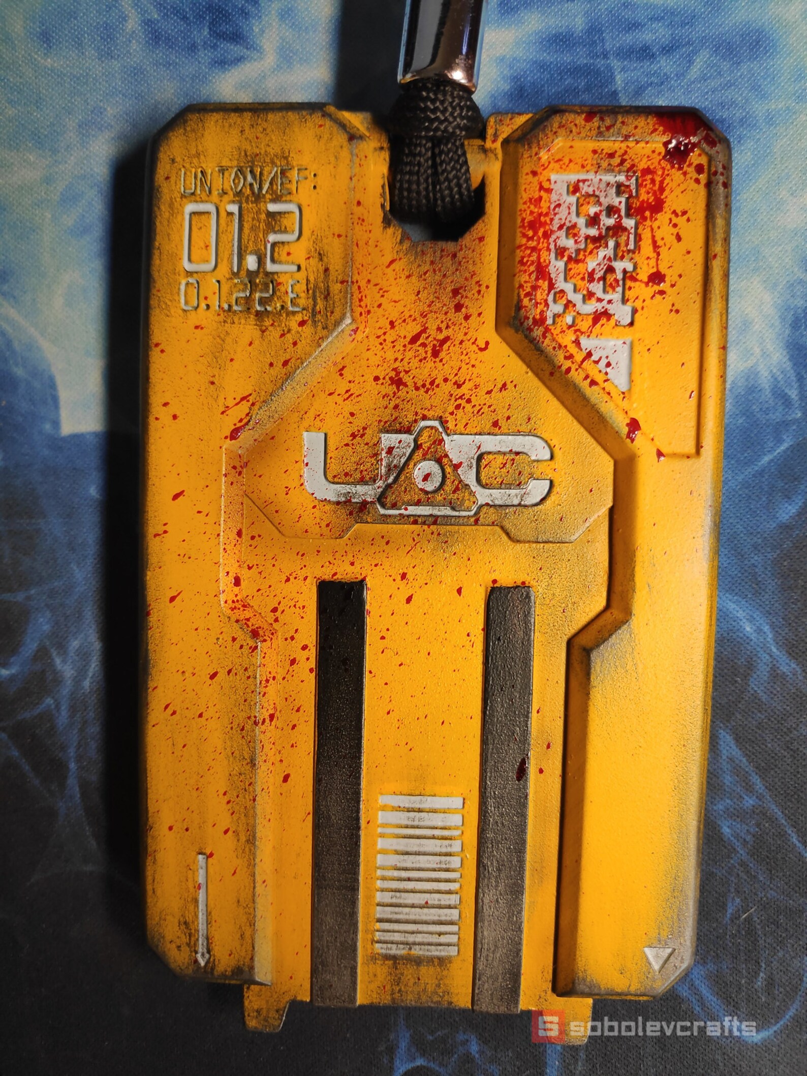 DOOM Eternal YELLOW Keycard Card Holder Exact Replica Etsy