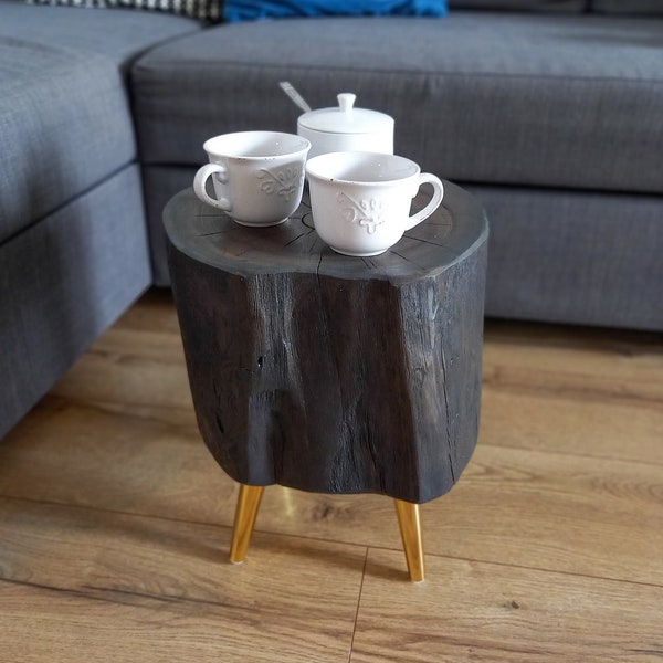Tree Stump Table Etsy