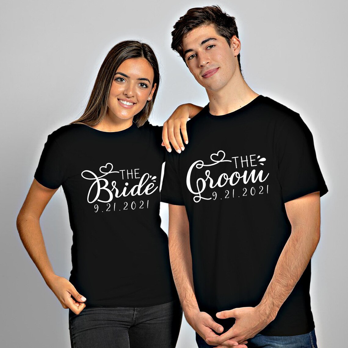 Bride and Groom Shirts Custom Husband Wife Shirts Just | Etsy