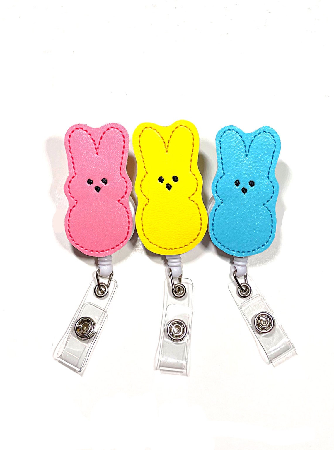 Easter Badge Reel Embroidered Vinyl / Holiday Nurse Badge Reel Etsy