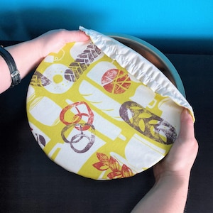 Reusable Bowl Cover / Bread Proofing Cover, Fabric Cloth, Baking/Bread Print