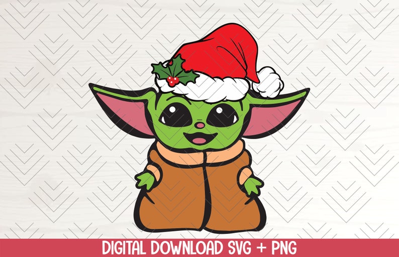 Download Yoda Christmas Star Wars The Mandalorian SVG PNG Best ...