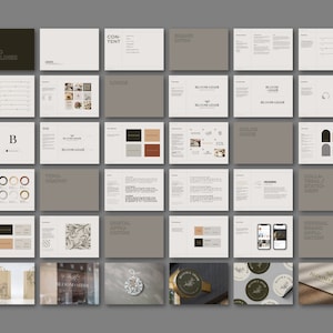 May include: Brand guidelines for Bloom Adair, a business with a floral theme. The guide includes information on logo usage, colour palettes, typography, and other branding elements.