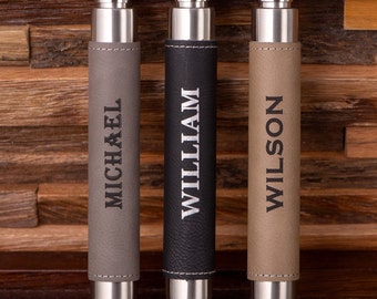 Personalized Groomsmen Gifts, Travel Flask Tube, Groomsmen Gift Flask, Custom Groomsman Flask, Best Men Gift, Gifts for Wedding Party