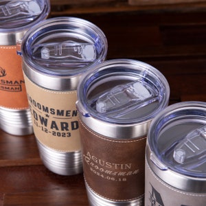 Personalized Groomsmen Gift, Best Man Gift, Fathers Day Gift, Custom Tumbler Gift for Men, Husband Gift, Boyfriend Gift, Bachelor Party Gift image 8