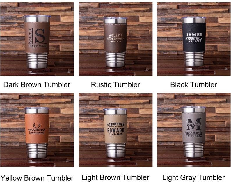 Personalized Groomsmen Gifts Ideas, Groomsman Tumbler Cup Gift for Men, Gift for Him, Best Man Gift, Boyfriend Gift, Bachelor Party Gift image 9