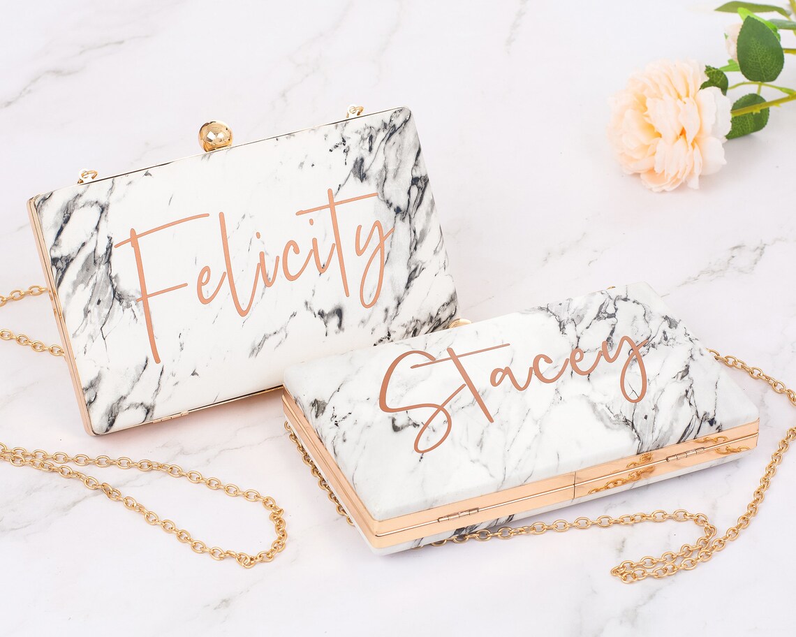 Personalized Clutch Purse Bridesmaid Clutch Bag with Etsy