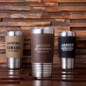 Personalized Groomsmen Gift, Best Man Gift, Fathers Day Gift, Custom Tumbler Gift for Men, Husband Gift, Boyfriend Gift, Bachelor Party Gift image 7