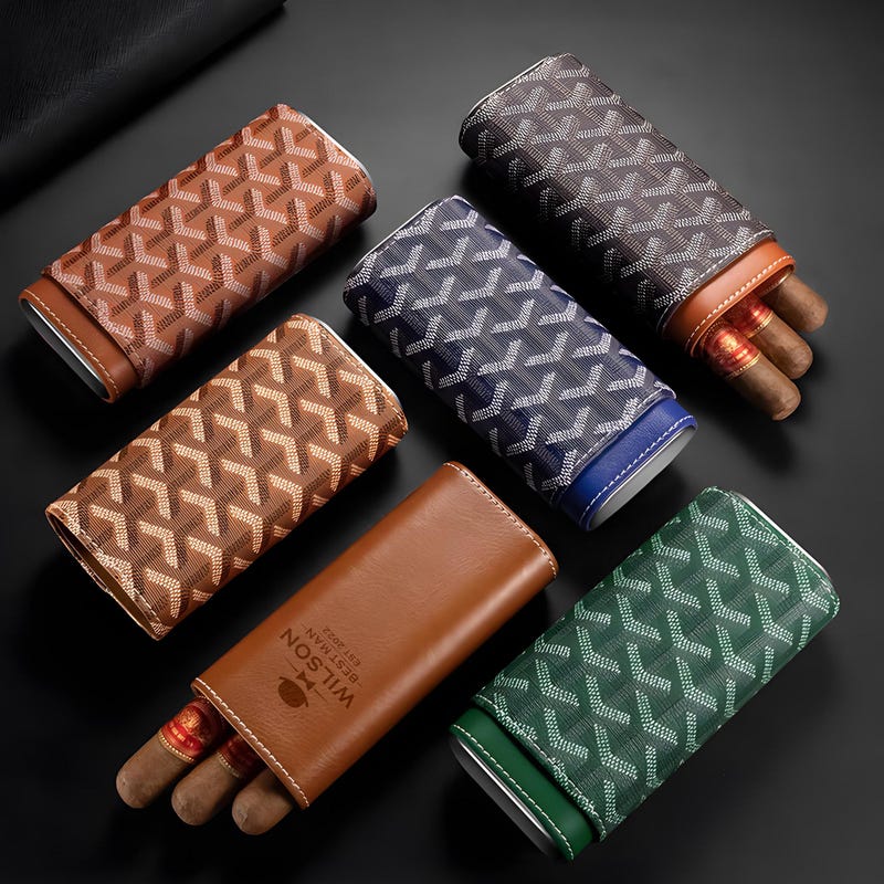 Personalized Travel Cigar Case, Groomsmen Proposal Gifts, Best Man Gift, Fathers Day Gift, Husband Gift, Boyfriend Gift, Gift for Him