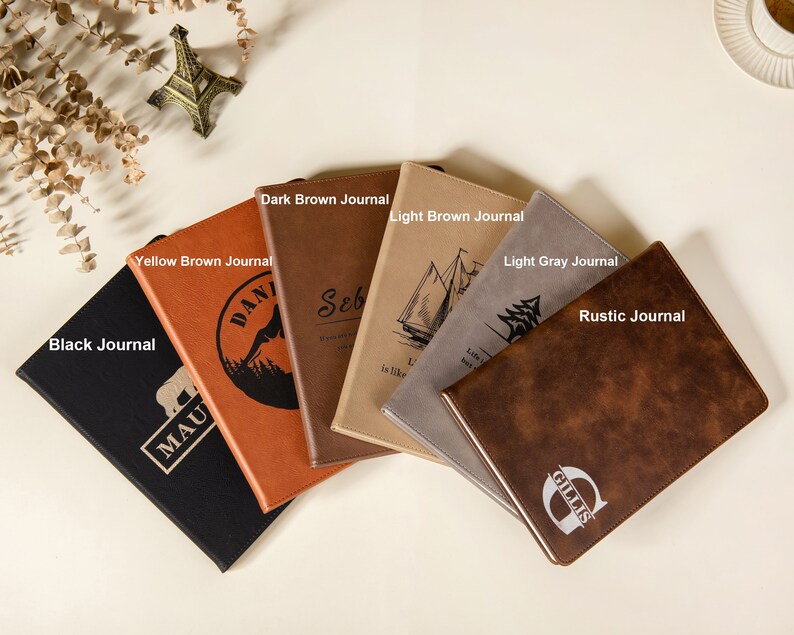 Personalized Journal Gift for Men Customized Travel Journal Etsy