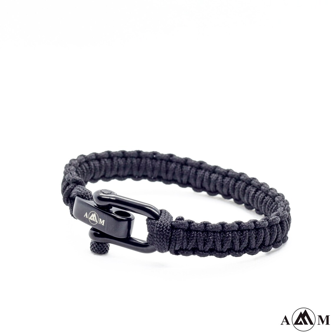 Men ADJUSTABLE black PARACORD BRACELET paracord braided Etsy