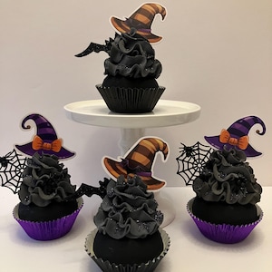 Faux Witches Hat Halloween cupcake