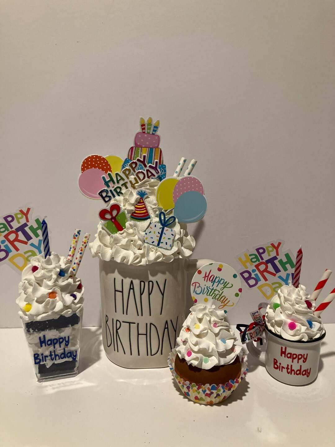 Faux Birthday Whipped Topper Etsy