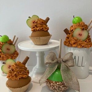Faux apple cider cupcake