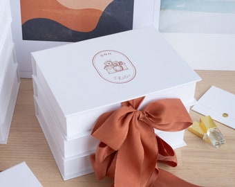 Cajas de papel con logo impreso / Set de 10 piezas