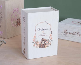 Custom Baby Print Box/ Gift for children / 4х6 memory box