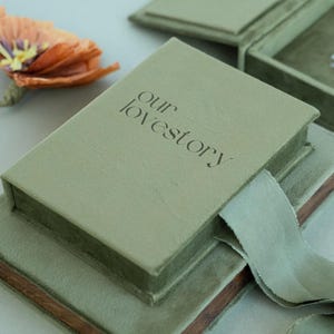 Fluwelen USB-box met logogravure